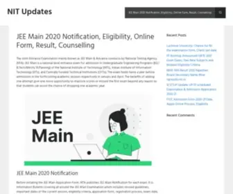 Nitap.in(JEE Main 2020 Notification) Screenshot