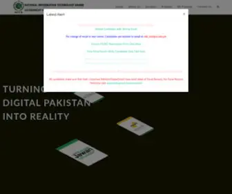 Nitb.gov.pk(National Information Technology Board) Screenshot