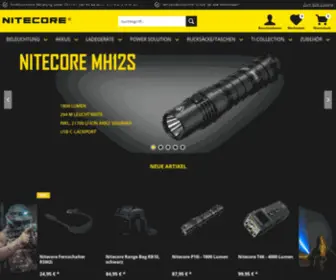 Nitecore.de(Nitecore Markenshop) Screenshot