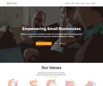 Niteo.co(Empowering small businesses online since '07) Screenshot