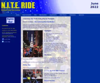 Niteride.org(Central Indiana Bicycling Association) Screenshot