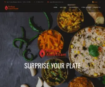 Nithyaamirtham.com(Nithya Amirtham Indian Foods Pvt Ltd) Screenshot