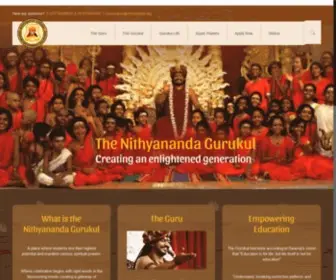 Nithyanandagurukul.com(The Nithyananda Gurukul) Screenshot