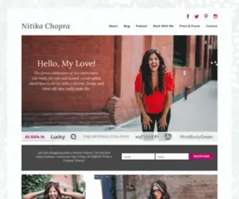 Nitikachopra.com(Nitika Chopra) Screenshot