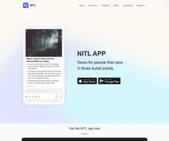 Nitl.app(News for people who care) Screenshot