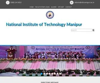 Nitmanipur.ac.in(NIT Manipur) Screenshot