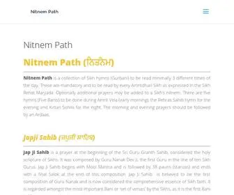 Nitnempath.com(Nitnem Full Path) Screenshot