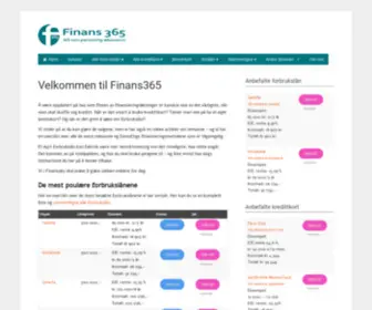 Nitokortet.no(Velkommen til Finans365) Screenshot