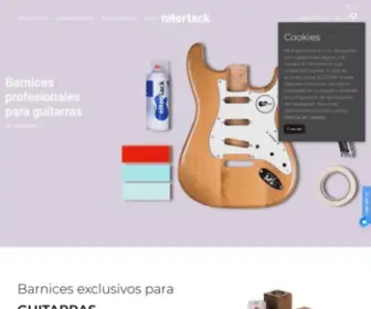 Nitorlack.com(Barnices profesionales y pinturas para pintar tu guitarra) Screenshot