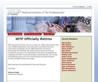 Nitp.com(The National Institute of Tax Professionals) Screenshot