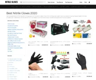 Nitrile-Gloves.org(Nitrile Gloves Reviews & Top Prices) Screenshot