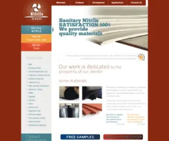 Nitrile.us(Suppliers of SKIRTBOARD RUBBER) Screenshot