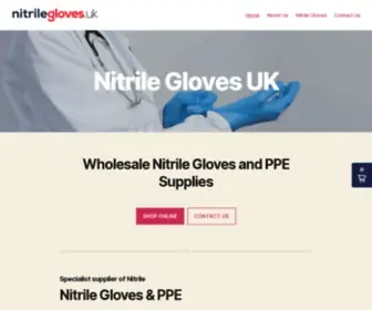 Nitrilegloves.uk(Nitrile Gloves) Screenshot