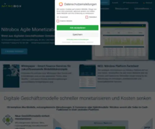 Nitrobox.de(Die Abrechnungsplattform ohne Grenzen) Screenshot