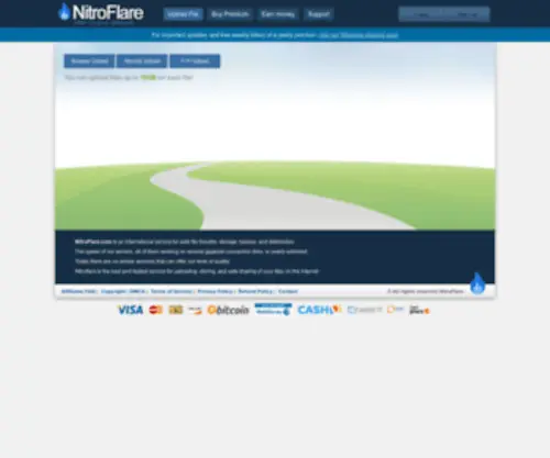 Nitroflare.com(Upload Files) Screenshot