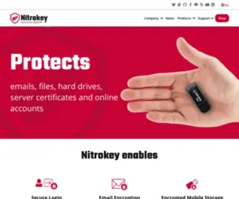 Nitrokey.com( Secure your digital life) Screenshot