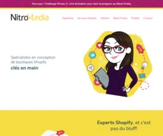 Nitromedia.ca(Création de sites web) Screenshot