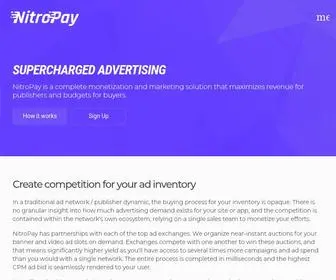 Nitropay.com(Ad Tech for Display and Video) Screenshot