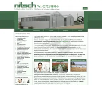 Nitsch-Gartenbautechnik.de(Foliengewächshaus) Screenshot