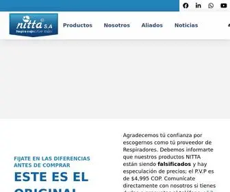 Nitta.com.co(Respiradores Nitta S.A) Screenshot