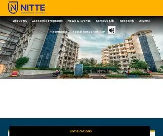 Nitte.edu.in(Nitte (Deemed to be University)) Screenshot