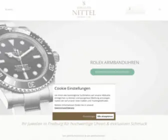 Nittel.de(Seit über 80 Jahren Ihr Juwelier in Freiburg) Screenshot