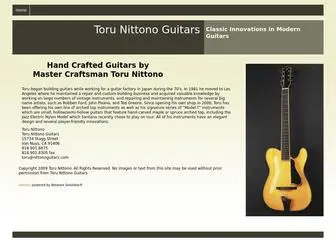 Nittonoguitars.com(Toru Nittono Guitars) Screenshot