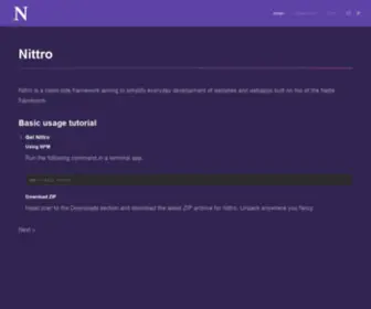 Nittro.org(Nittro) Screenshot