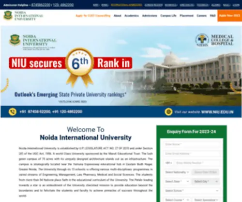 Niu.ac.in(Noida International University) Screenshot
