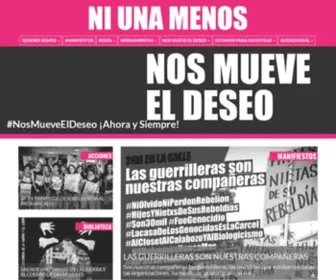 Niunamenos.org.ar(Ni Una Menos) Screenshot