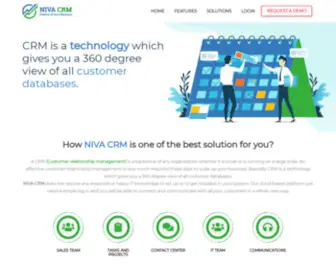 Nivacrm.in(CRM software(Customer Relationship software)) Screenshot