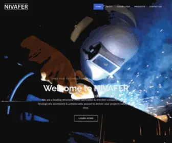 Nivafer.com(Nivafer Steel Construction Company) Screenshot