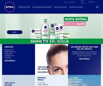 Nivea.com.co(Página Principal) Screenshot