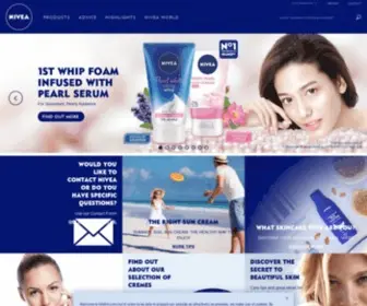 Nivea.com.my(Homepage) Screenshot