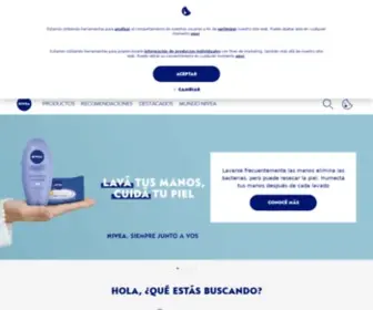 Nivea.com.uy(Siéntete bien y conecta con tu piel) Screenshot