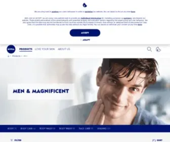 Niveamenusa.com(Products for Men) Screenshot