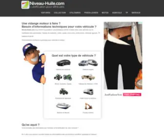 Niveau-Huile.com(Base de donnees sur la lubrification automobile) Screenshot