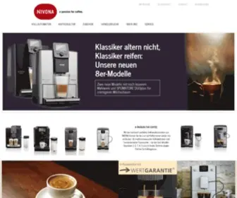 Nivona.com(Kaffeevollautomaten von NIVONA) Screenshot