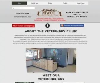 Niwotvetclinic.com(Contact & Hours) Screenshot