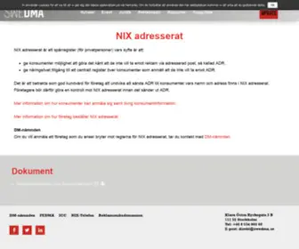 Nixadresserat.se(NIX adresserat) Screenshot