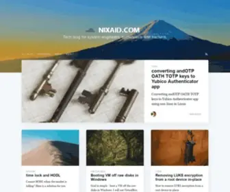 Nixaid.com(Tech blog for system engineers) Screenshot