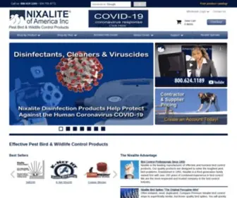 Nixalite.com(Effective Pest Bird & Wildlife Control Products) Screenshot