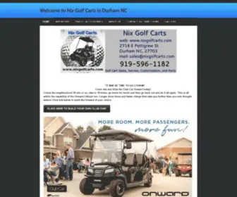 Nixgolfcarts.com(Nix Golf Carts in Durham NC) Screenshot