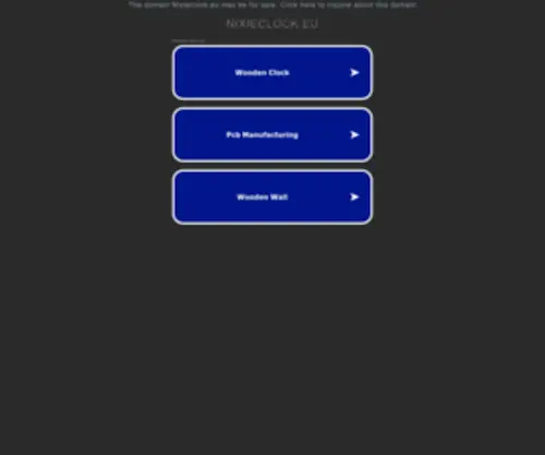 Nixieclock.eu(Nixieclock online shop. Nixieclock DIY kits) Screenshot