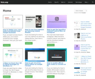Nixloop.com(NixLoop is a weblog) Screenshot