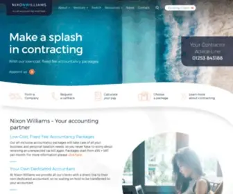 Nixonwilliams.com(Contractor Accountants UK) Screenshot