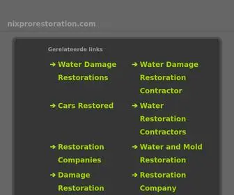 Nixprorestoration.com(nixprorestoration) Screenshot