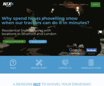 Nixsnowblowing.com(Residential Snow Removal in Stratford and London) Screenshot