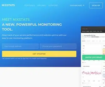 Nixstats.com(Web & Server Performance Monitoring) Screenshot
