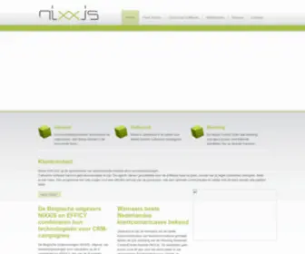 Nixxis.nl(Callcenter software) Screenshot